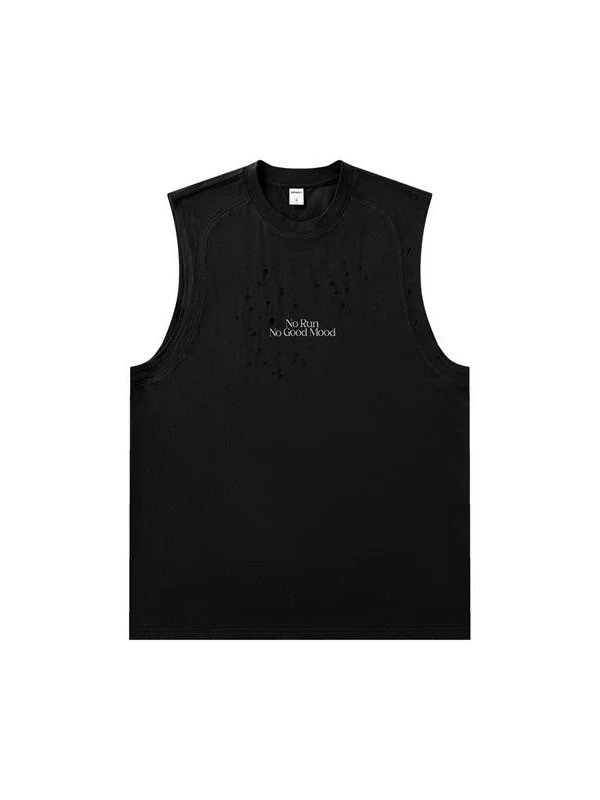 Hole Running Reflective Printed Tank Tops - Image 8
