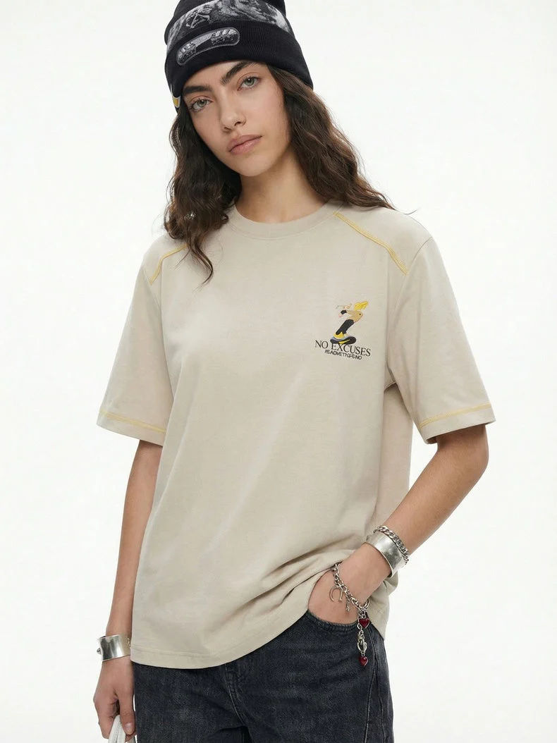 Color-blocked Animal Printed T-shirts - Image 6