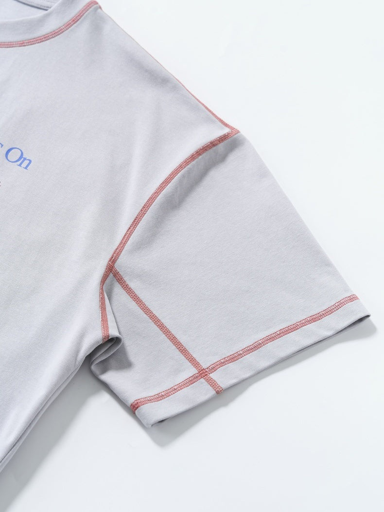 Color-blocked Loose-fit T-shirts - Image 9