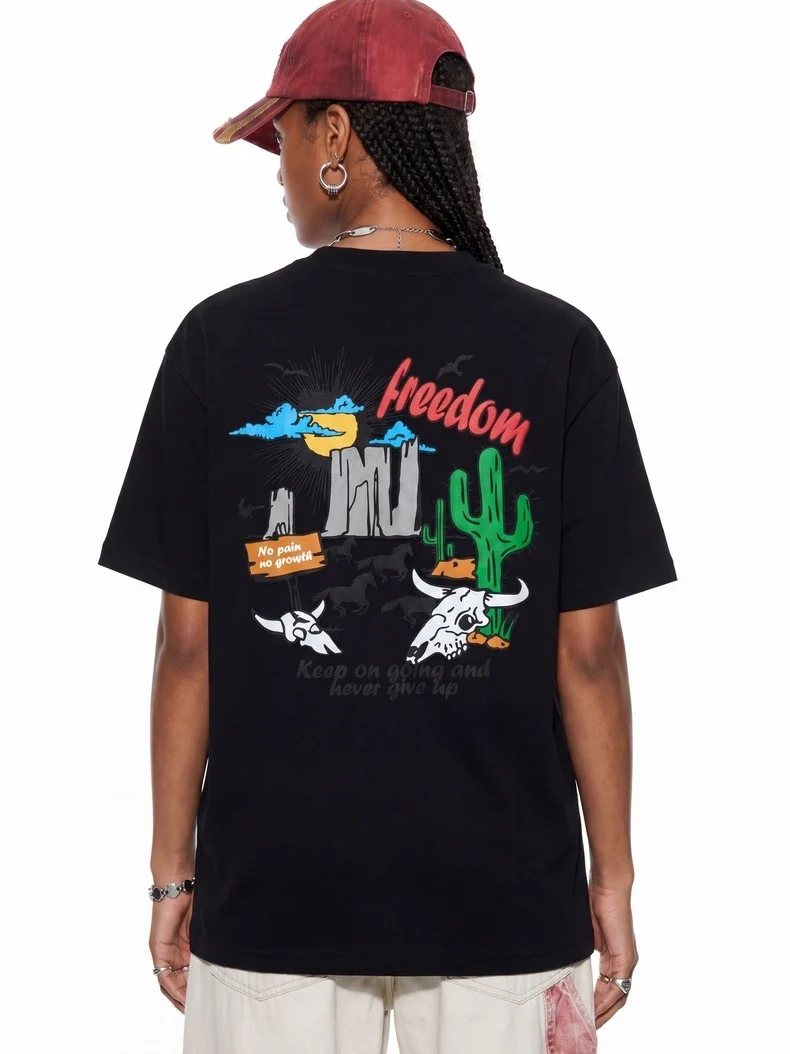 Printed Loose-fit T-shirts - Image 3