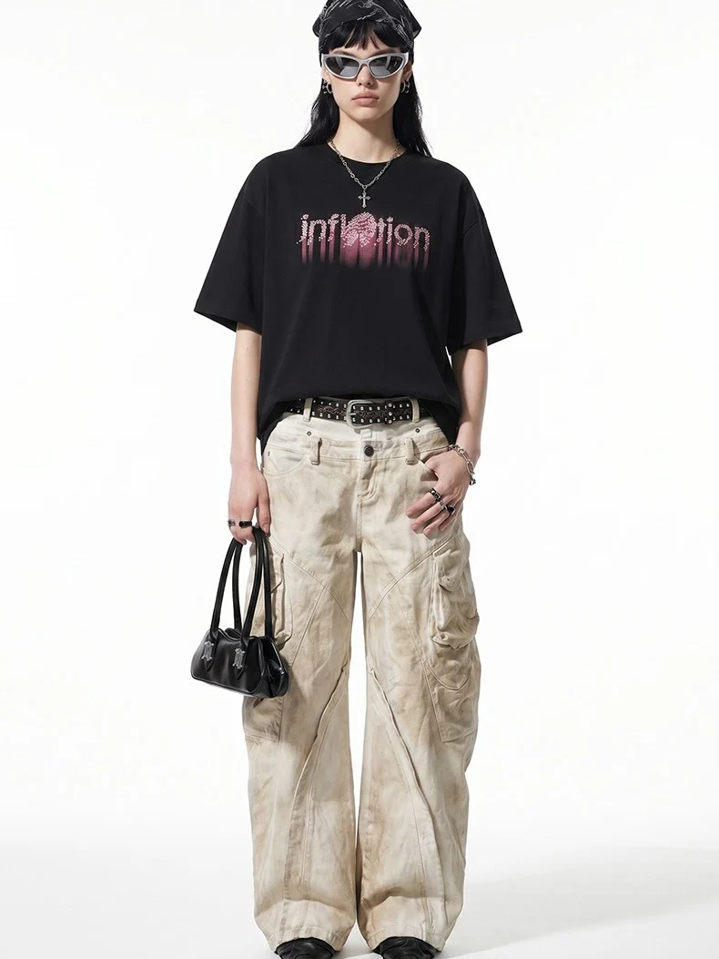 Letter Printed T-shirts - Image 5