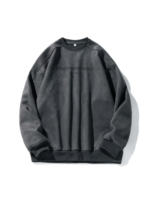 Embroidered Pattern Letter Sweatshirts - Image 3