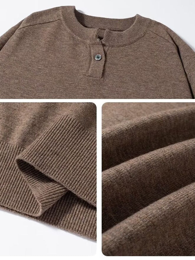 Henley-Neck Sweater - Image 4