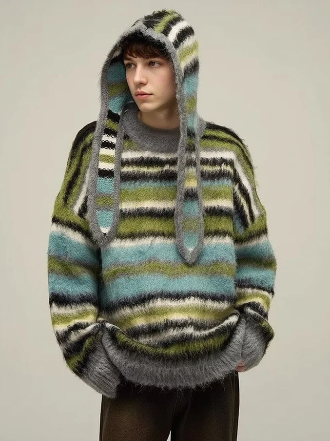 Striped Soft-Knit Sweater - Image 4