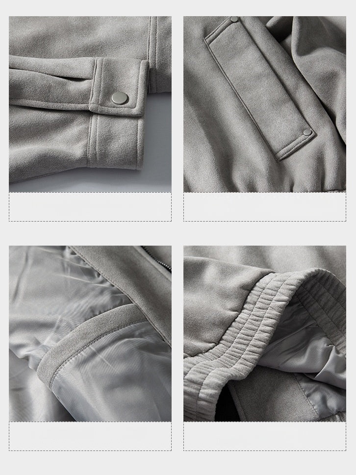 Retro Barn Wind High Street All-match Lapel Flight Jacket - Image 10