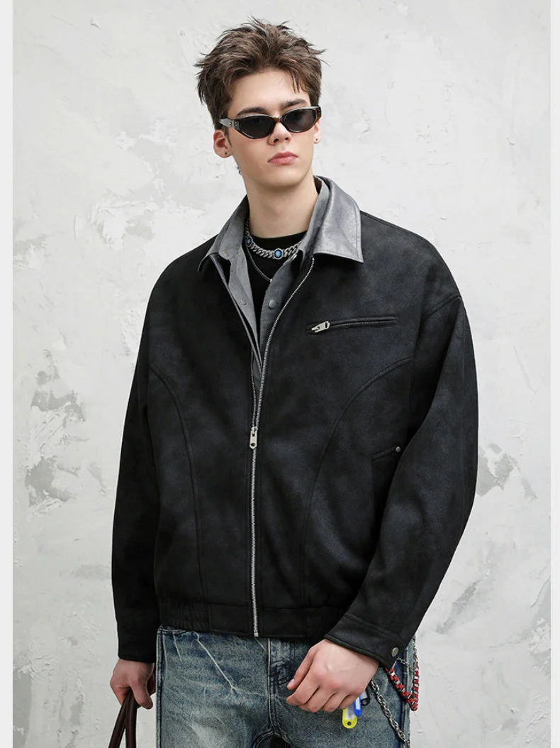 Retro Barn Wind High Street All-match Lapel Flight Jacket - Image 2
