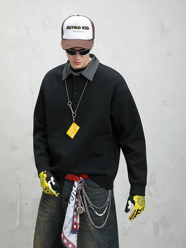 Sports Leisure High Street Long Sleeve Sweatshirts&Hoodies - Image 5