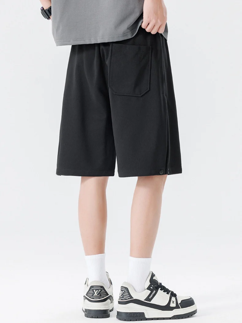 Side Slit Printed Five Points Shorts - Image 12