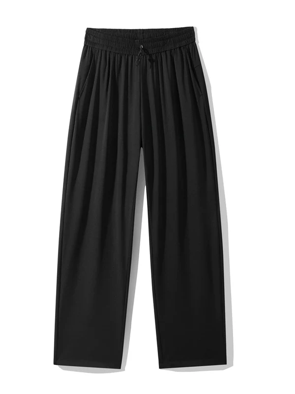 Cool Feeling Lightweight Loose-fit Straight-fit Dress Pants Pants - Image 10