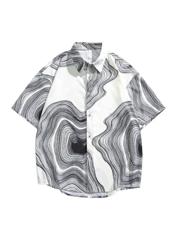 Hawaii Printed Loose-fit Beach Shirts - Image 5