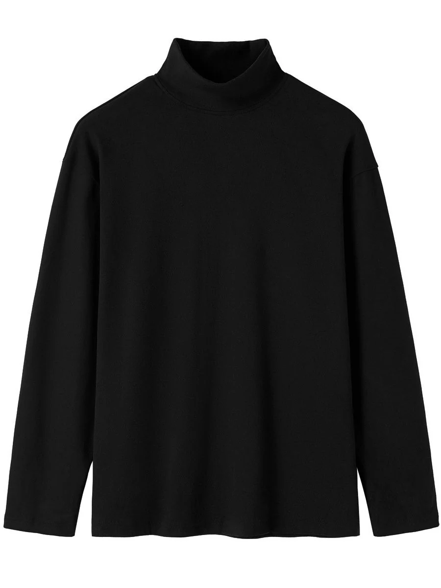 Mock Neck Inner Wear Keep Warm T-shirts - Image 2