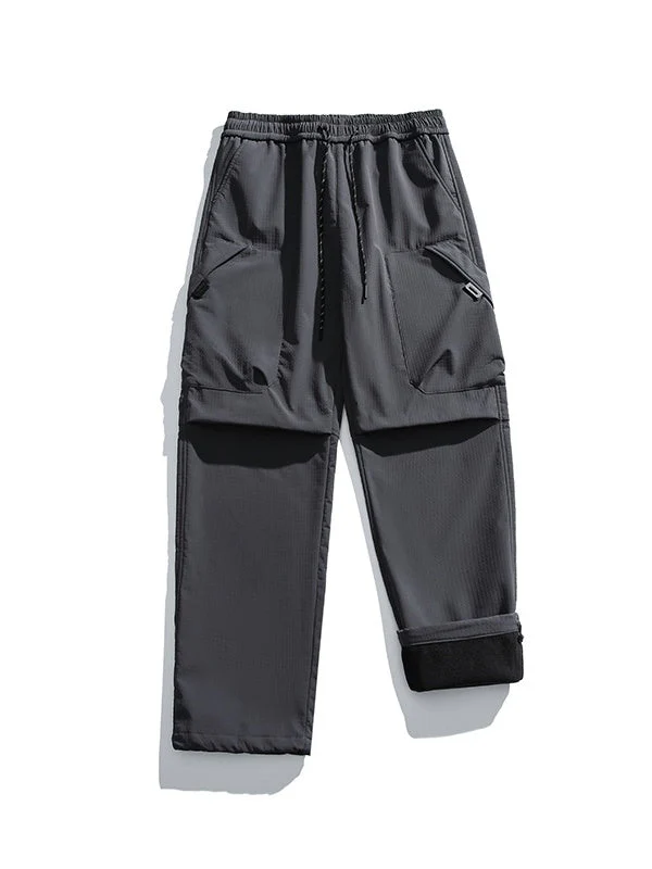 Water Proof Mountain Climbing Windproof Plush Outdoor Sports Tooling Hiking Pants - Image 6