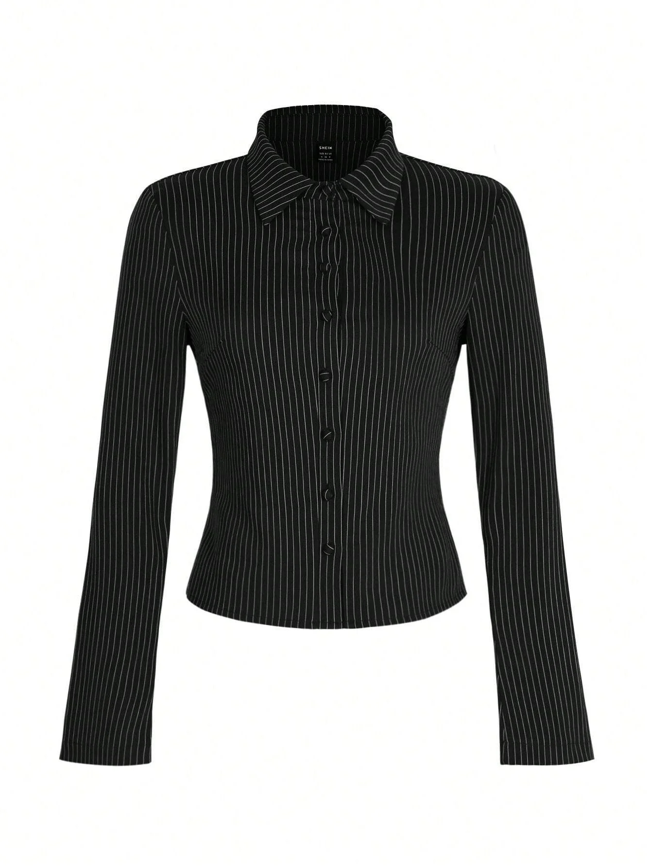 Long sleeve Stripes Slim fit Shirts - Image 8