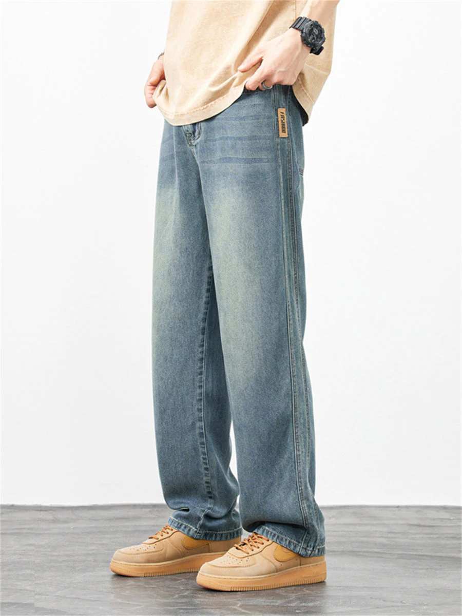 Liber Summer Men's Pocket decoration Jeans