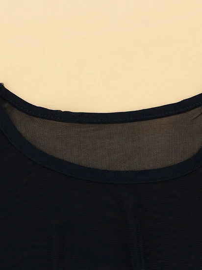 Long-sleeved Sexy See-through Thin See-through Top - Image 5