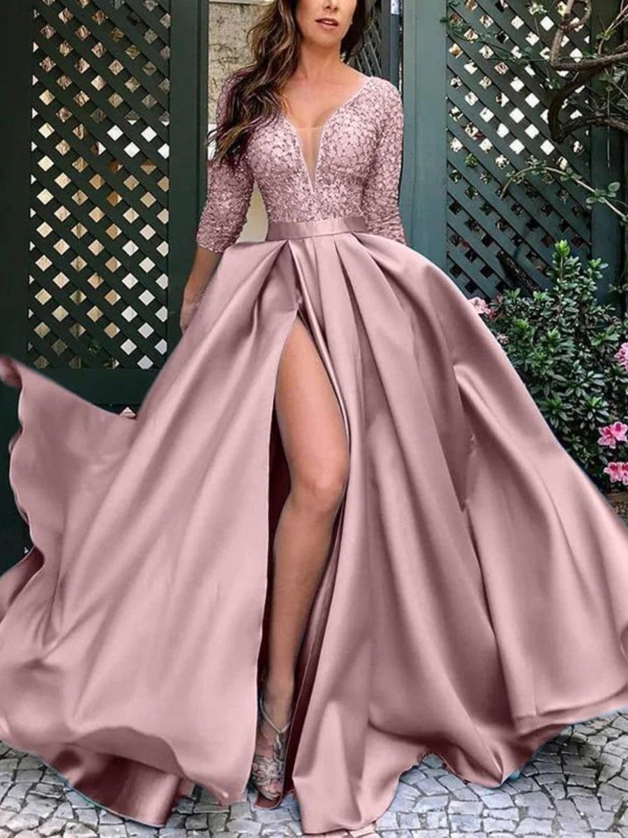 Sequins Lace Formal Dress Maxi Dresses - Image 5