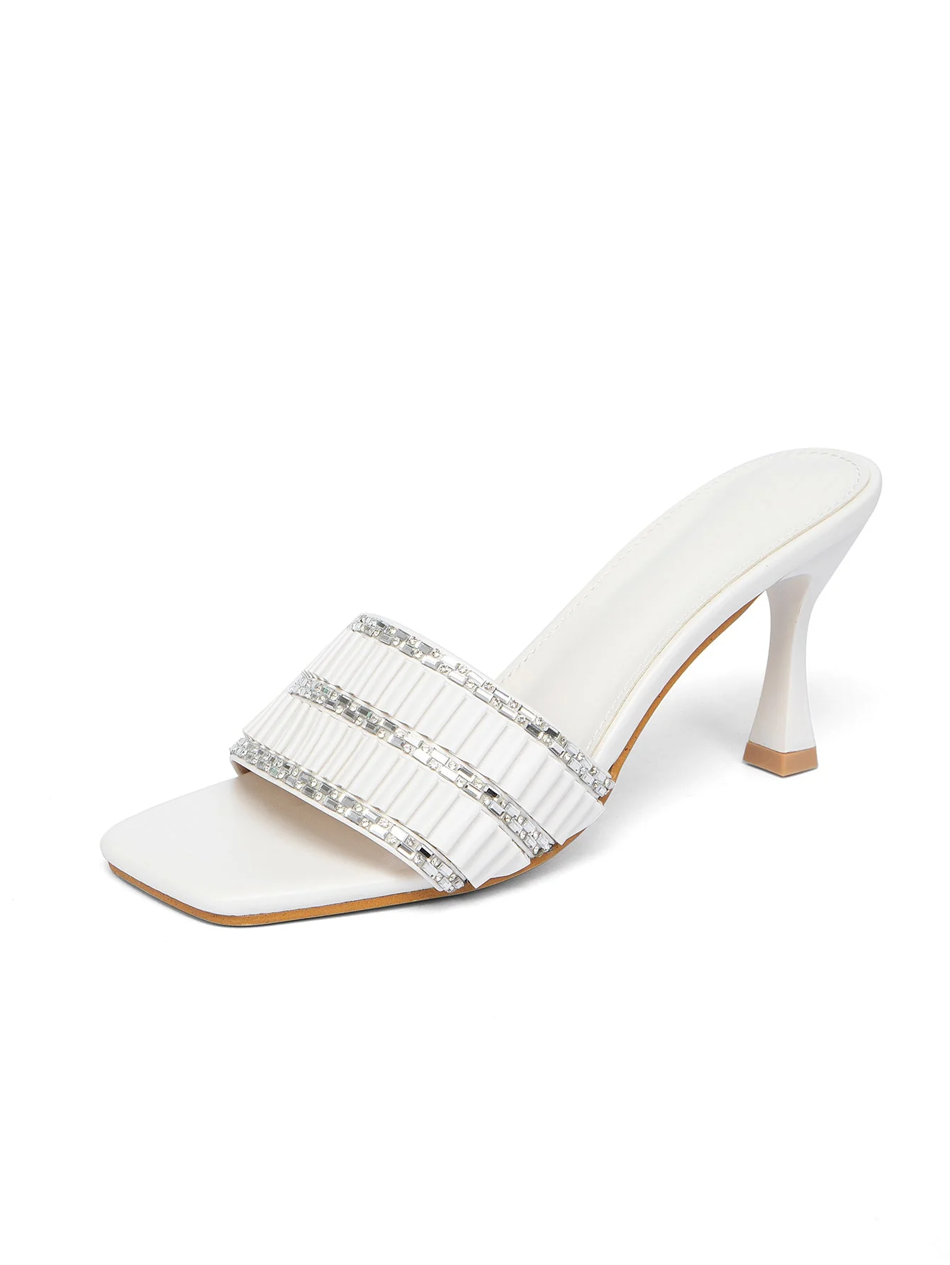 Diamond-embellished Women's High-heeled Sandals - Image 14