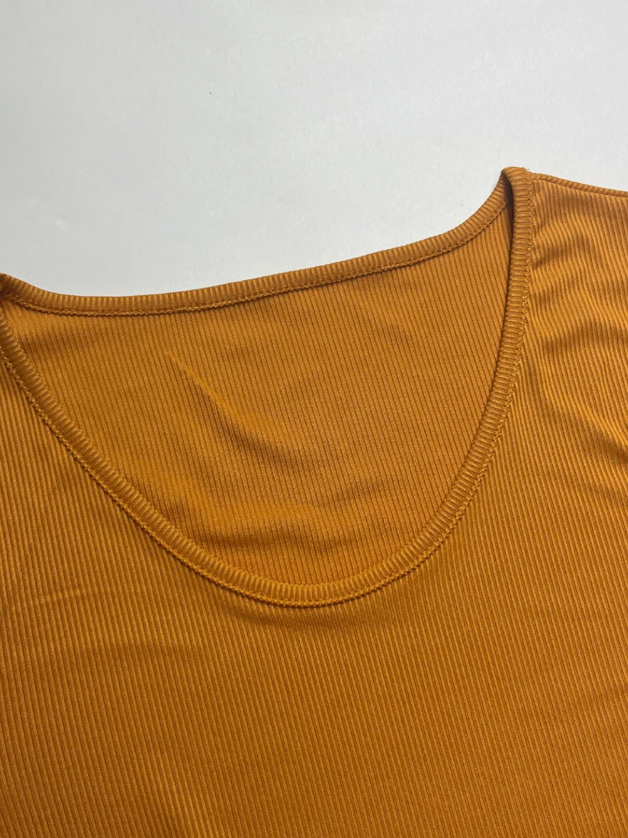 Knitting Long Sleeve T-shirts Skirts Slits Bodycon Dress 2-piece Sets - Image 12