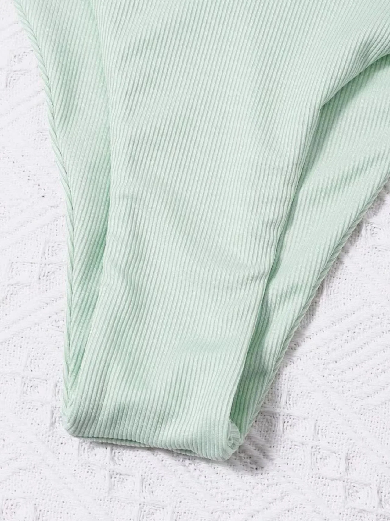 Sexy Three-piece Ribbed Two-piece Swimsuit Bikini - Image 11