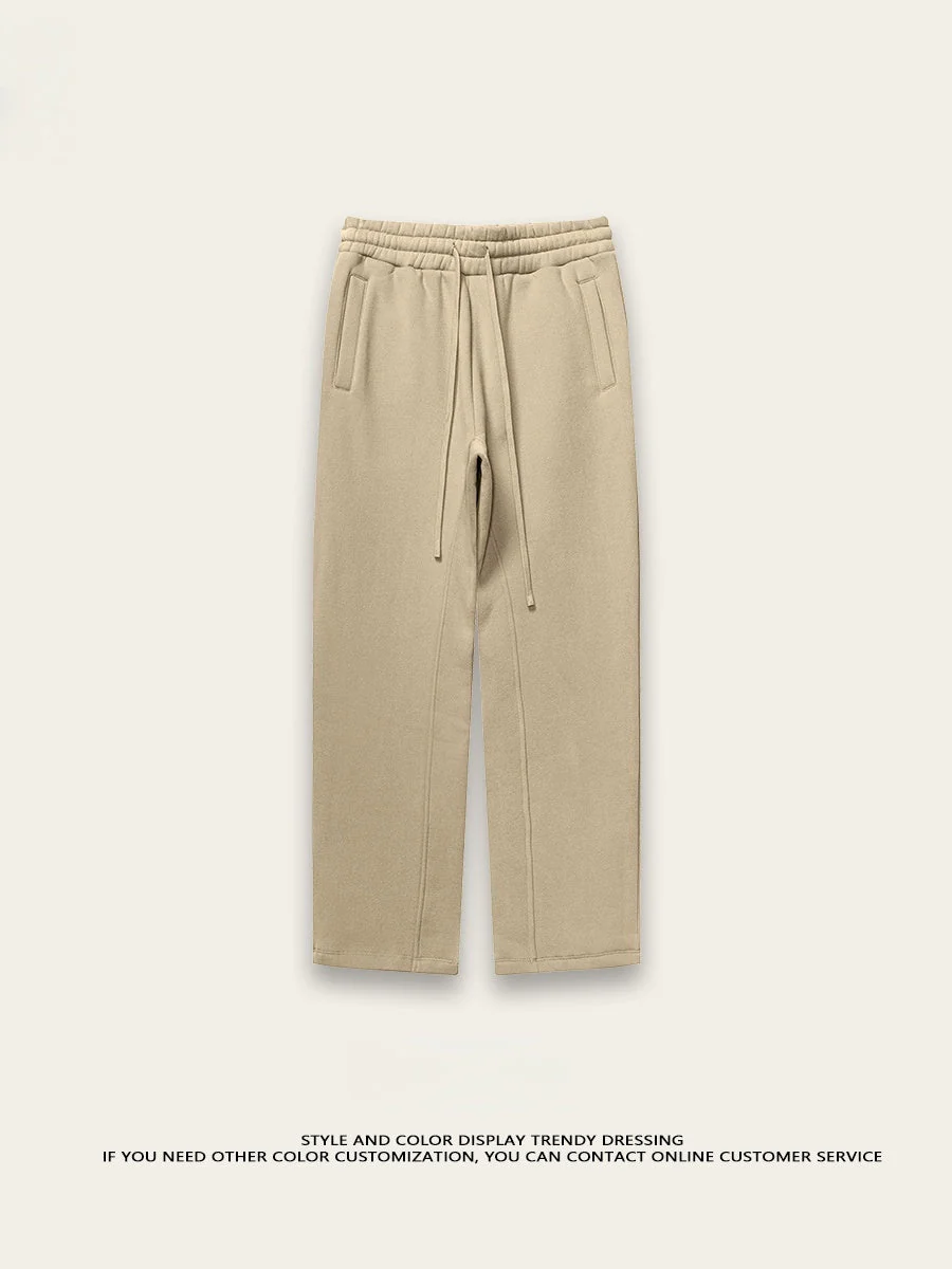 Neutral Light Fleece Sweatpants - Image 18