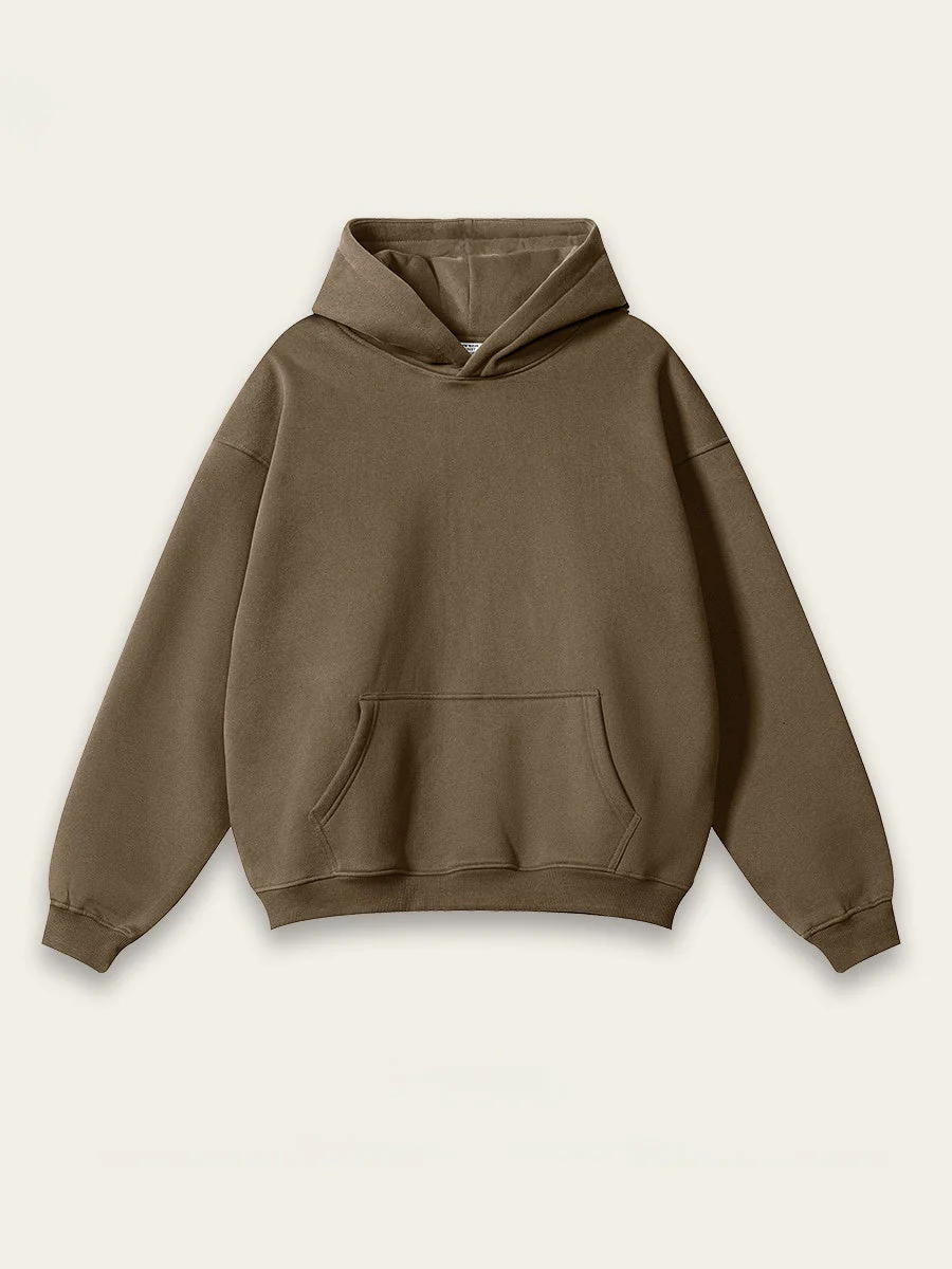 Liber Autumn Neutral Light Fleece Hoodies - Image 13