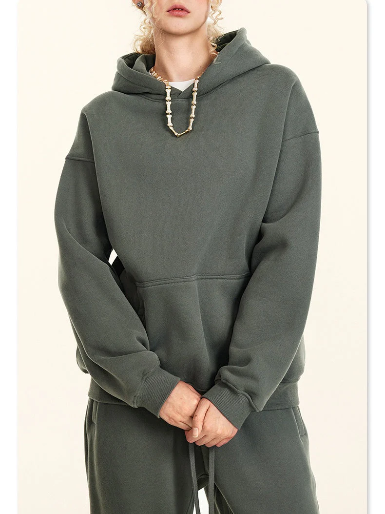 Liber Autumn Neutral Light Fleece Hoodies - Image 3