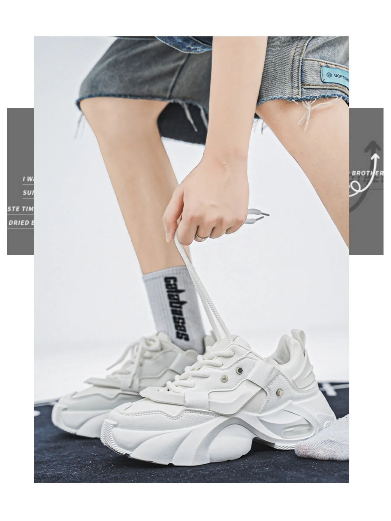 Liber Four Seasons Thick-soled Men's Casual Sports Shoes - Image 11