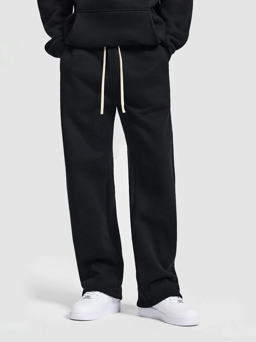 Solid Color All-match Plush Loose Hooded Hoodie Set - Image 7