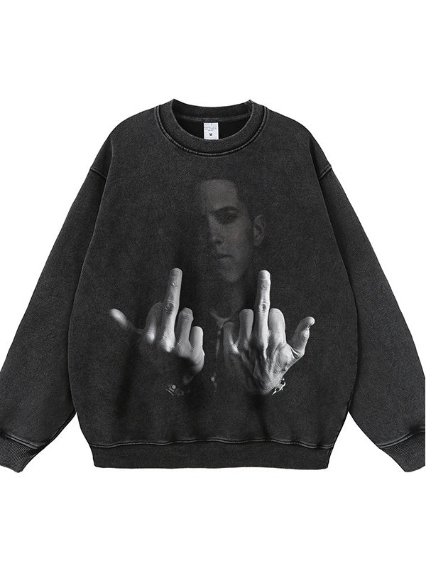 Liber Autumn Neutral wear Printed Figure Sweatshirts - Image 3