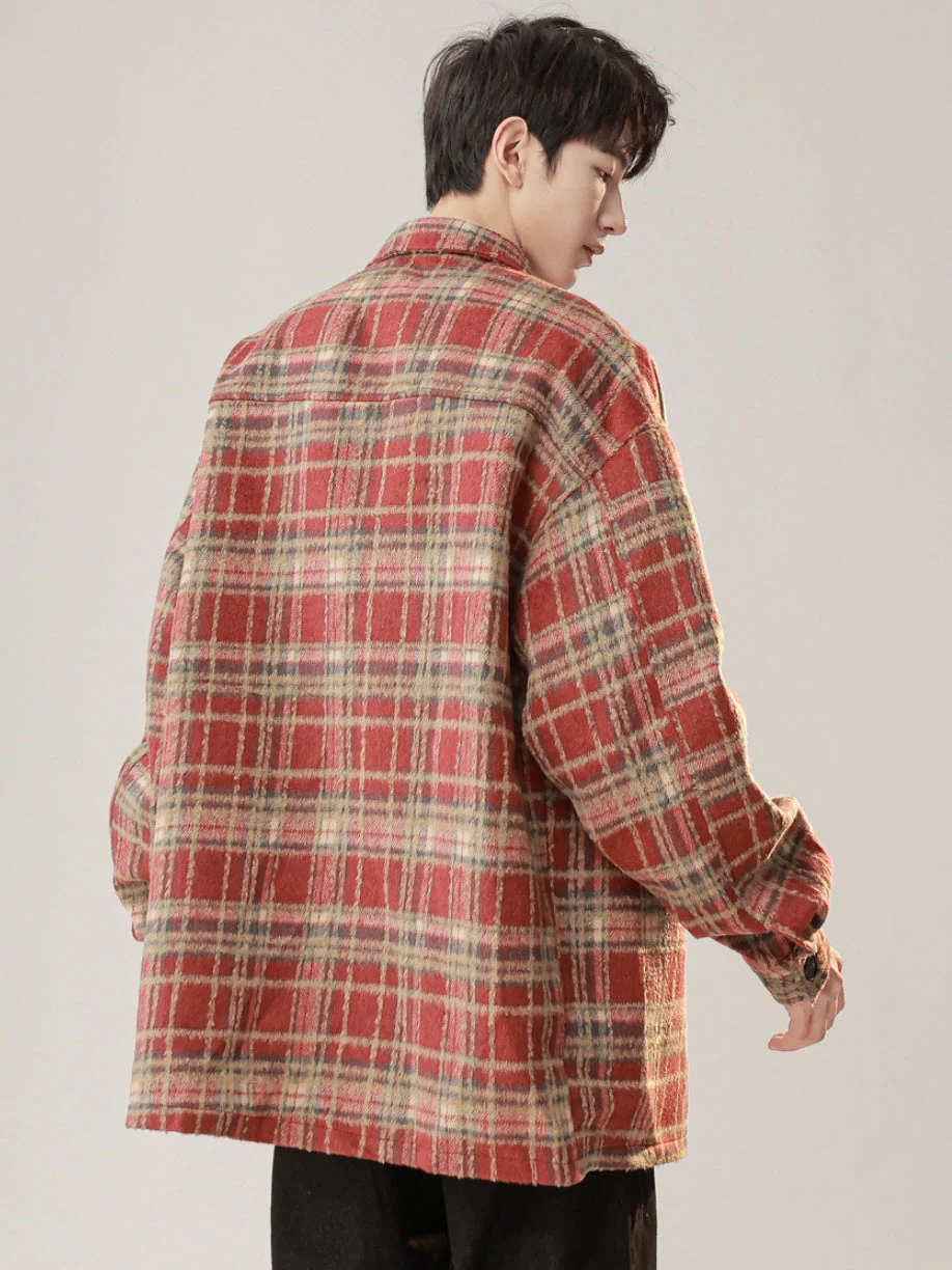 Plaid Loose-fit Shirts - Image 3