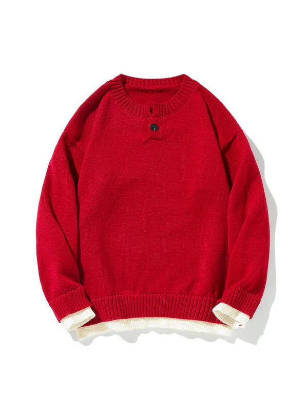 Old Money Style Leisure Solid Color V-neck Ins All-match Sweater - Image 11