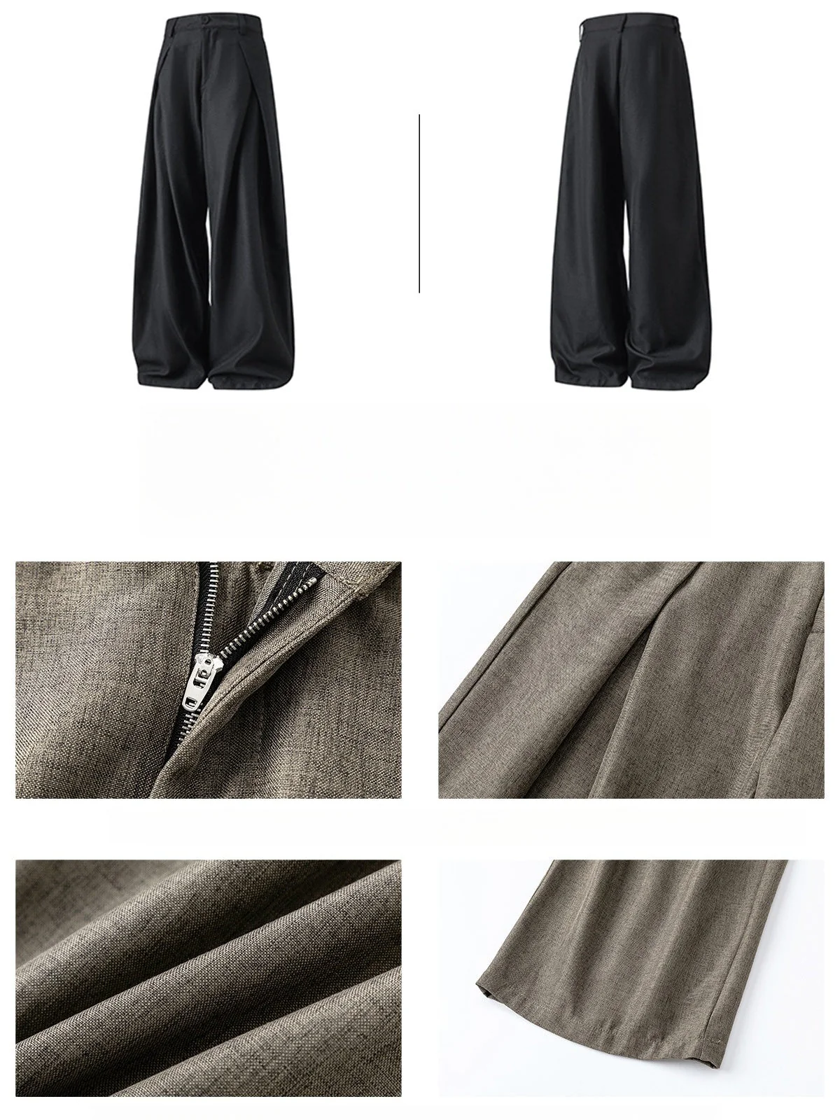 Liber Autumn Men's None Solid Color Pants - Image 9