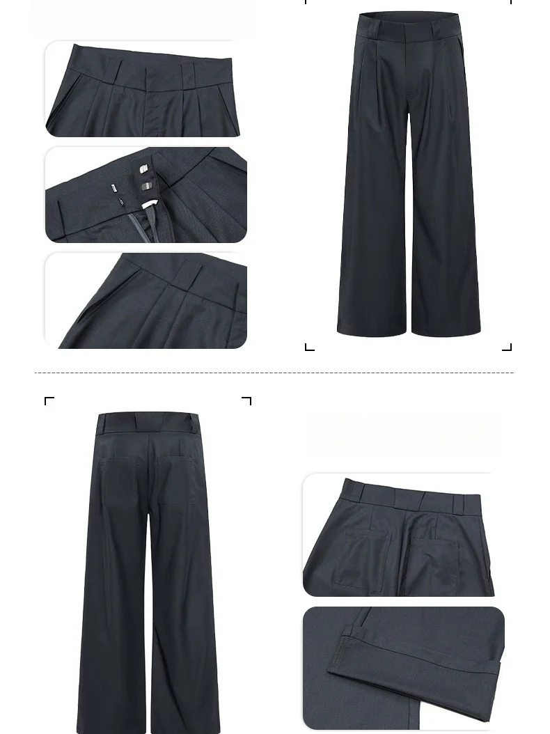 Commuting Cleanfit Straight-fit Wide-leg Dress Pants Pants - Image 10