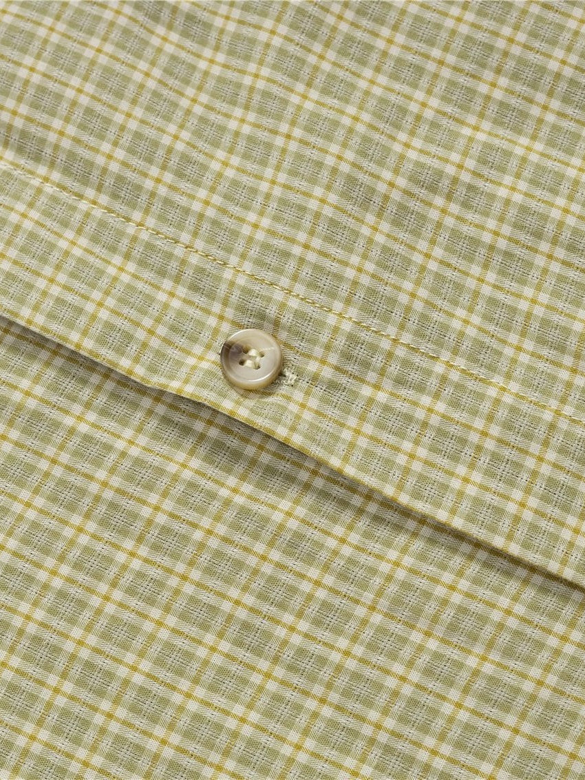 Liber Autumn Neutral wear Fake two pieces Plaid Shirts - Image 6
