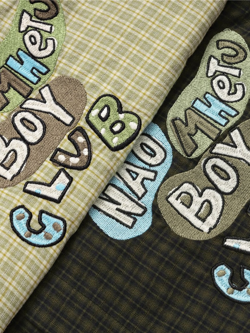 Liber Autumn Neutral wear Fake two pieces Plaid Shirts - Image 7