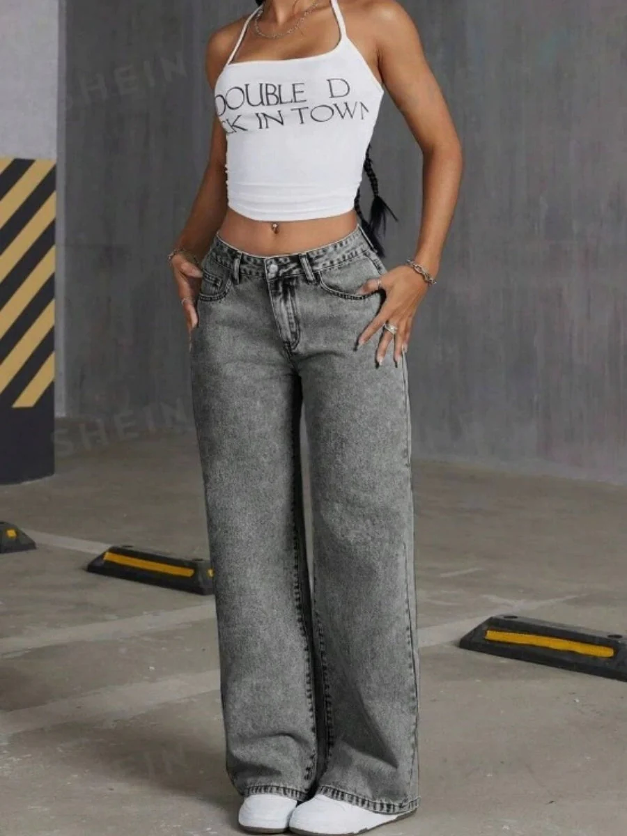 Liber Autumn Women's Embroidery Bow Jeans - Image 3