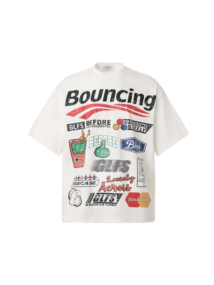 Slogan Locomotive Printed T-shirts - Image 4