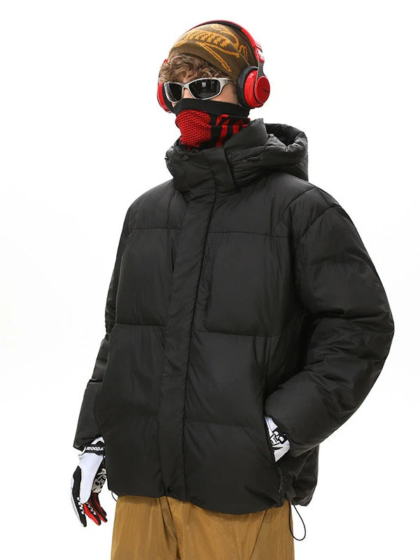 Dopamine Outdoor Three Defenses Multiple Pockets Hooded Cotton Clothes Coat - Image 3