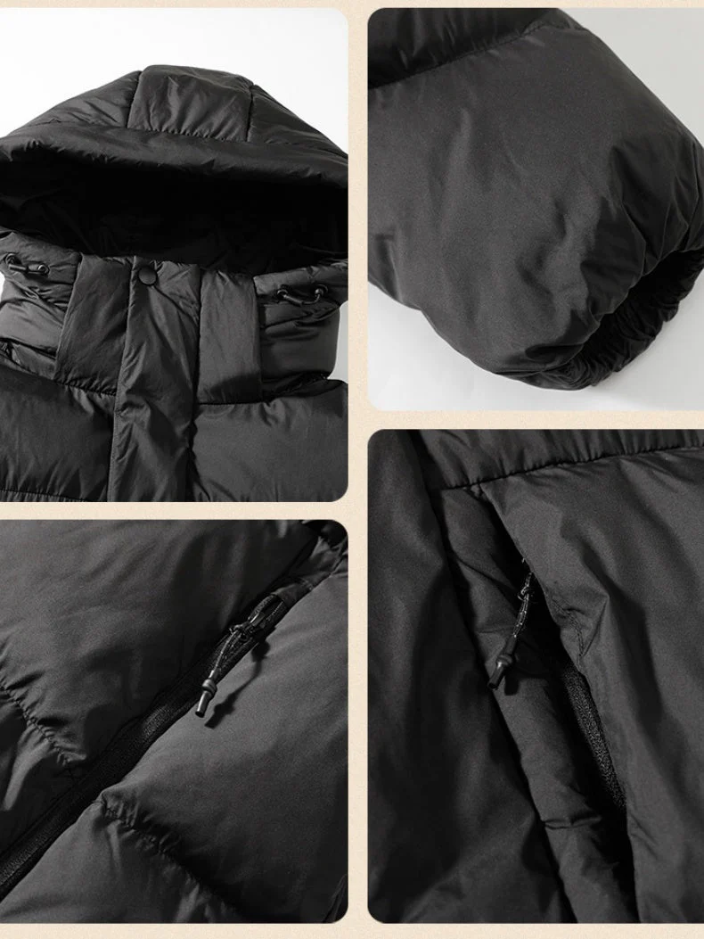 Dopamine Outdoor Three Defenses Multiple Pockets Hooded Cotton Clothes Coat - Image 9