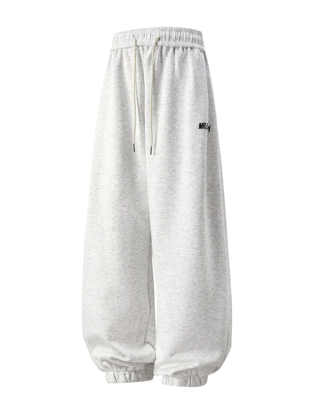 Letter Print Sports And Leisure Three-dimensional Pleating Cuffed Sweatpants - Image 8