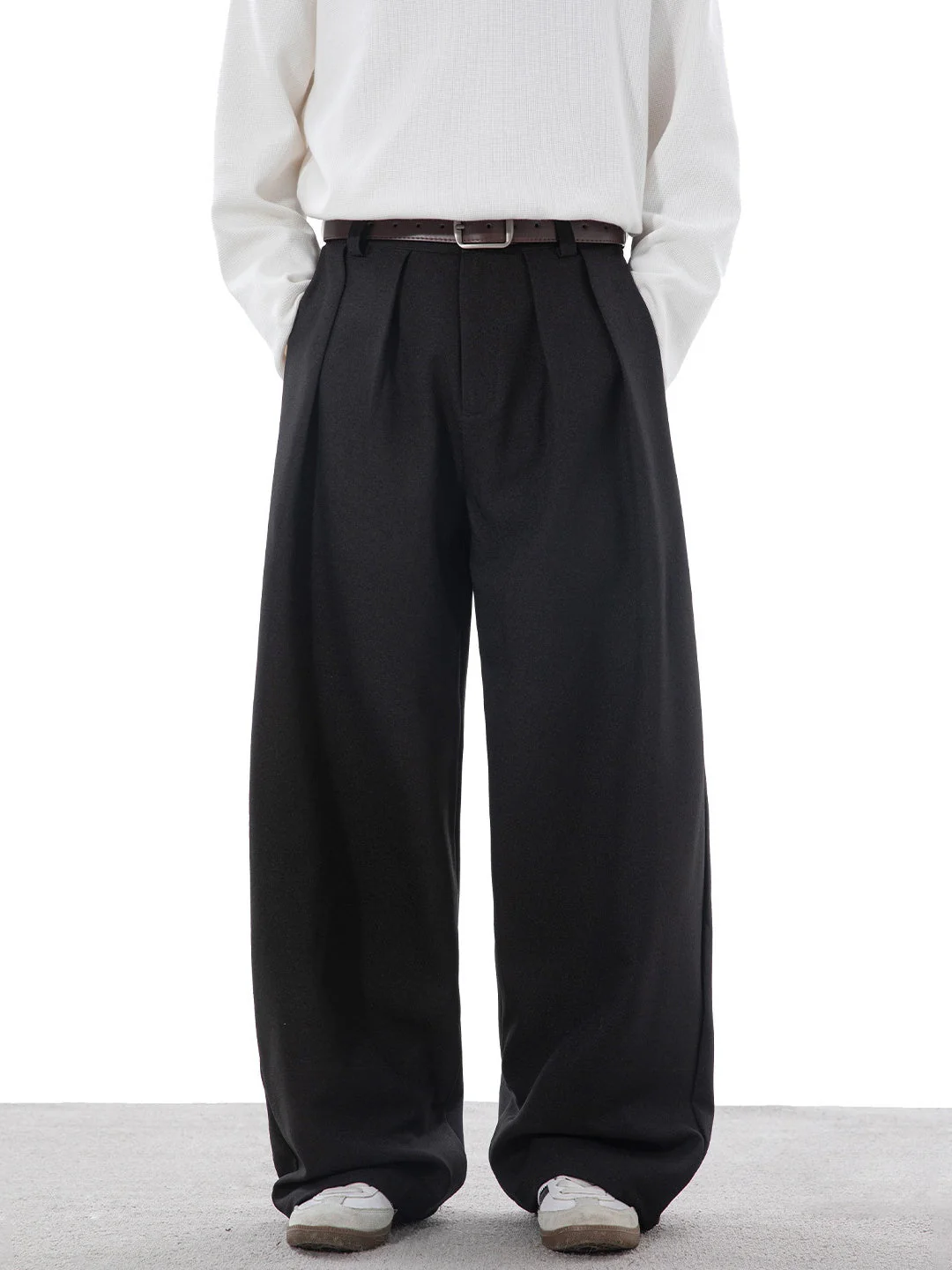 City Commuting Gathering Loose Straight Pants - Image 10