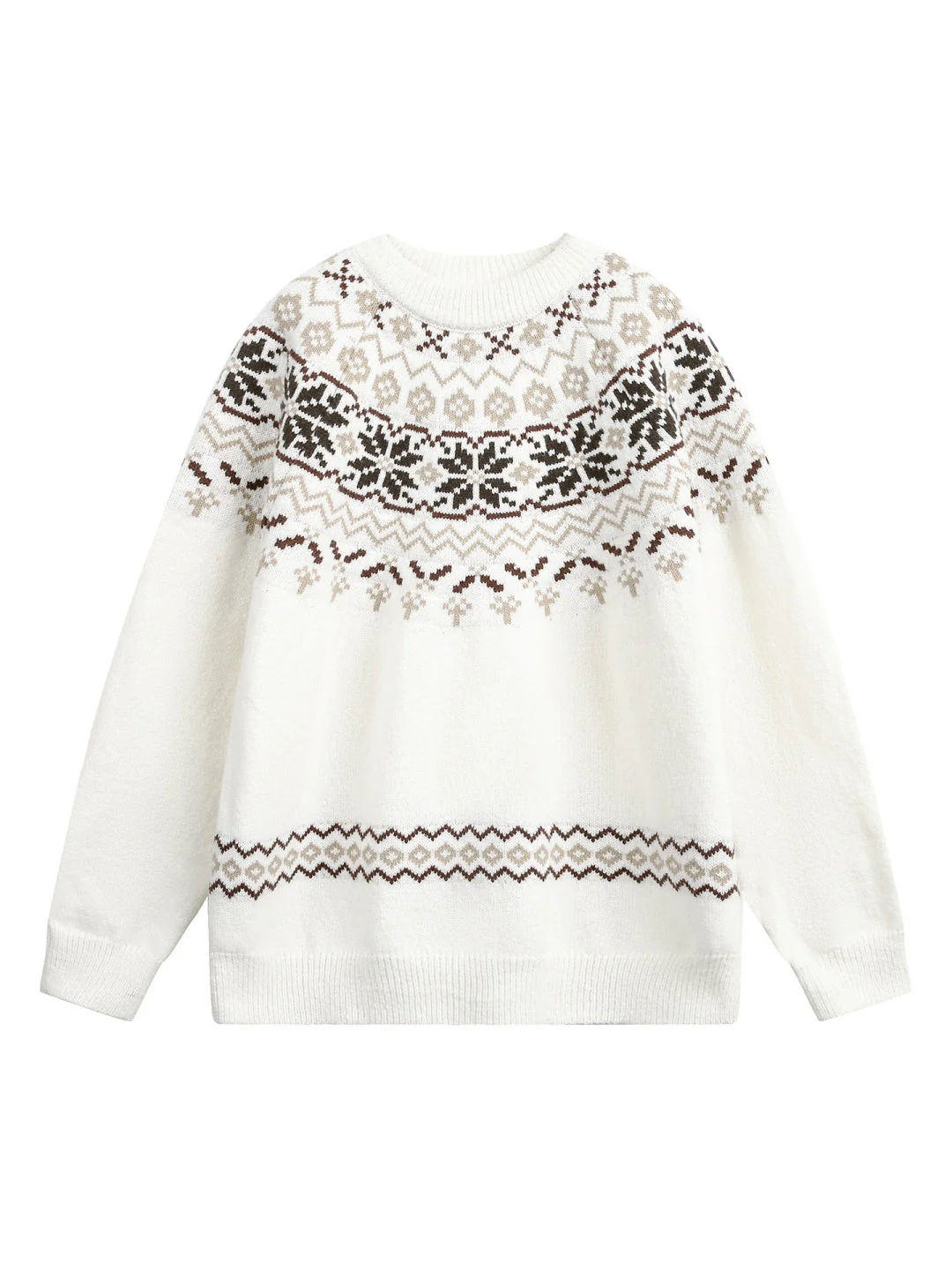 Fair Isle pattern Ethnic style All-match Pullover sweater - Image 10