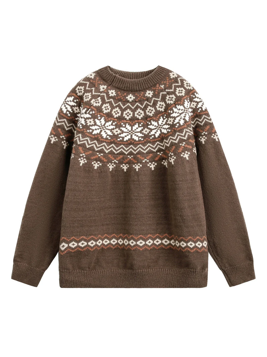Fair Isle pattern Ethnic style All-match Pullover sweater - Image 9