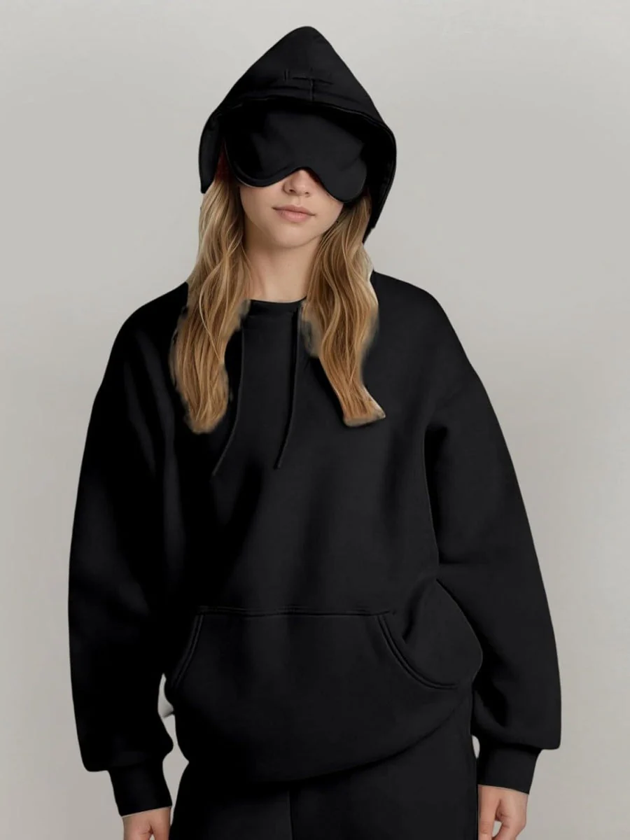 Pocket Solid Color Hoodies - Image 10