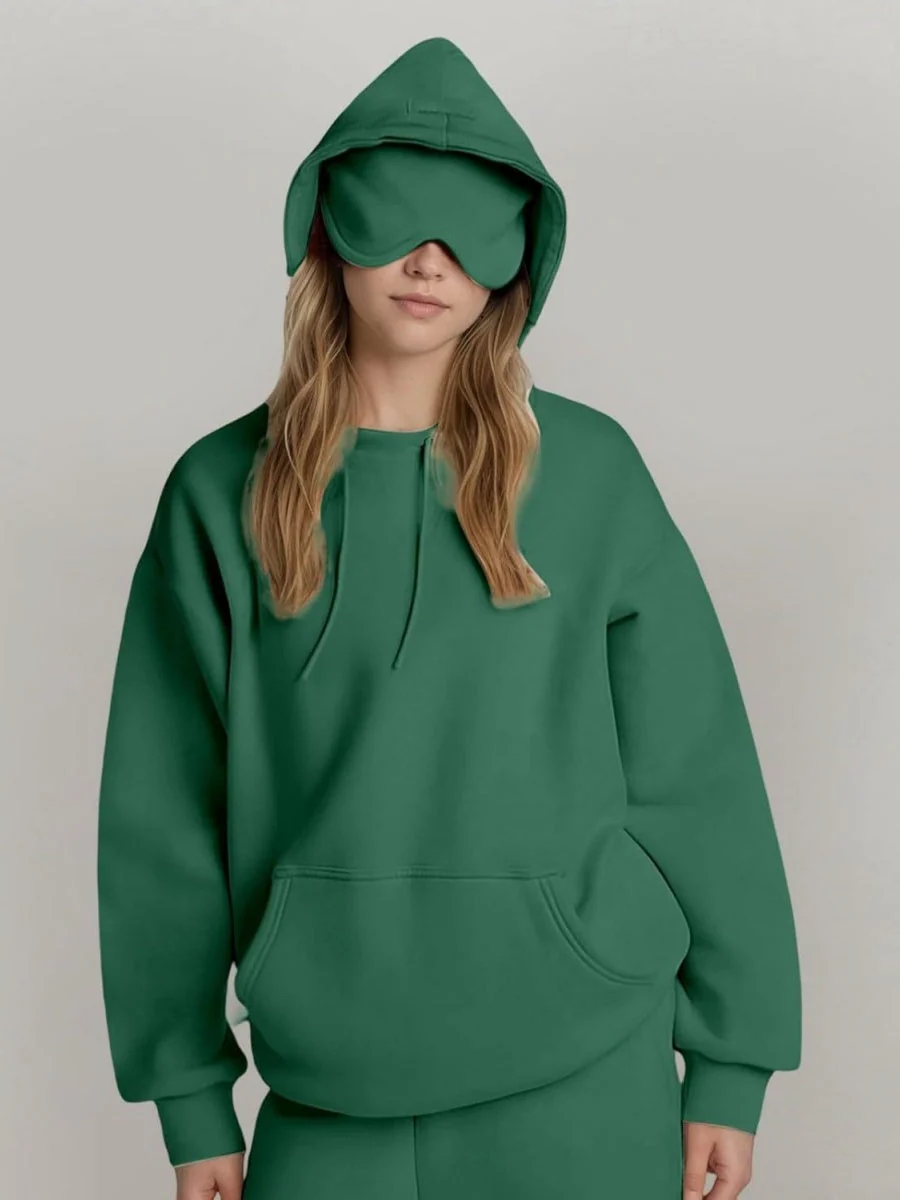 Pocket Solid Color Hoodies - Image 11