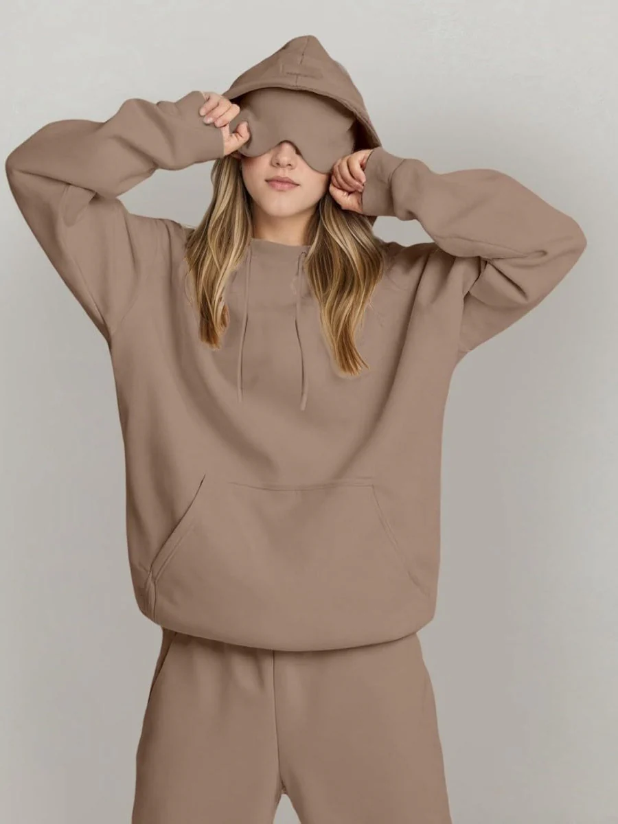 Pocket Solid Color Hoodies - Image 14