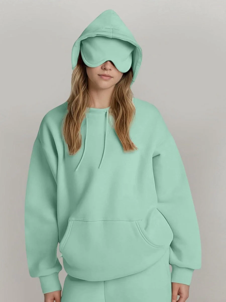 Pocket Solid Color Hoodies - Image 21