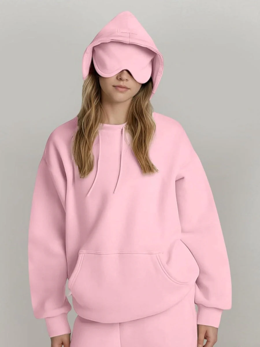 Pocket Solid Color Hoodies - Image 23