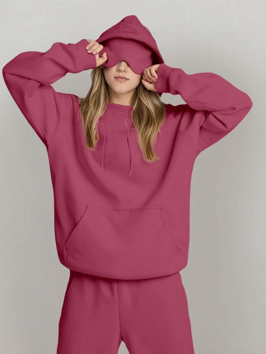 Pocket Solid Color Hoodies - Image 4