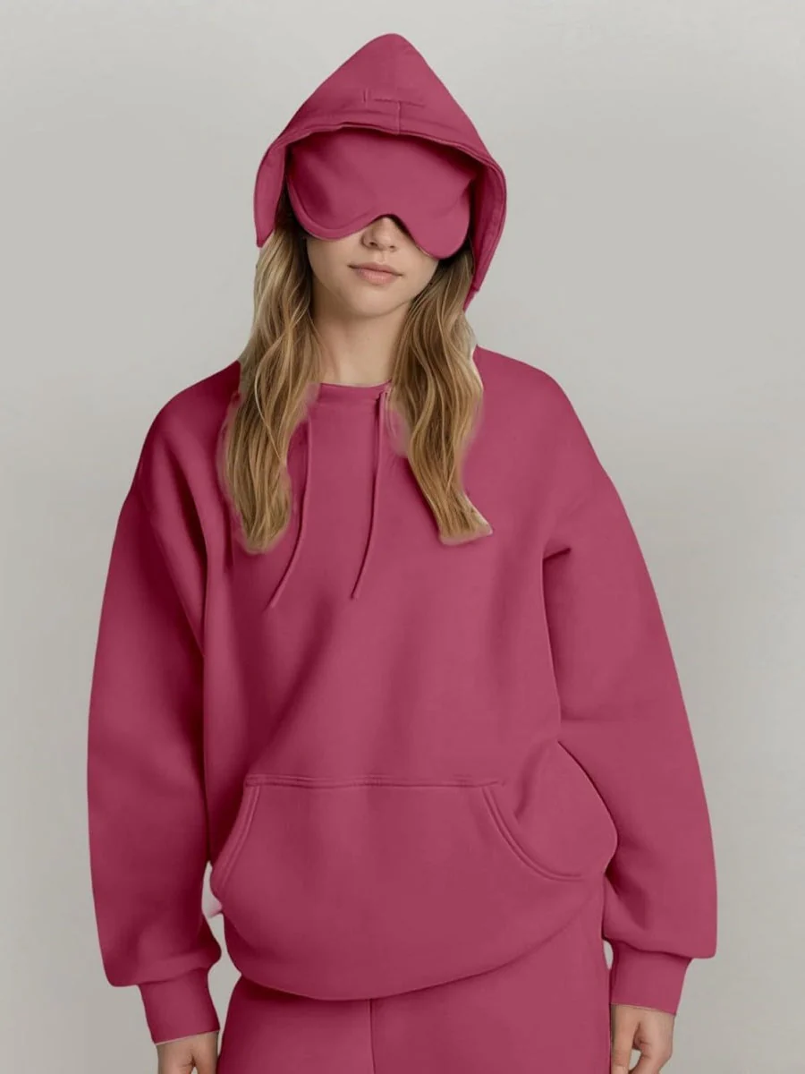 Pocket Solid Color Hoodies - Image 6